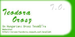 teodora orosz business card